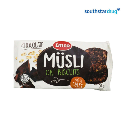 Emco Musli Oat Biscuits Chocolate 60g