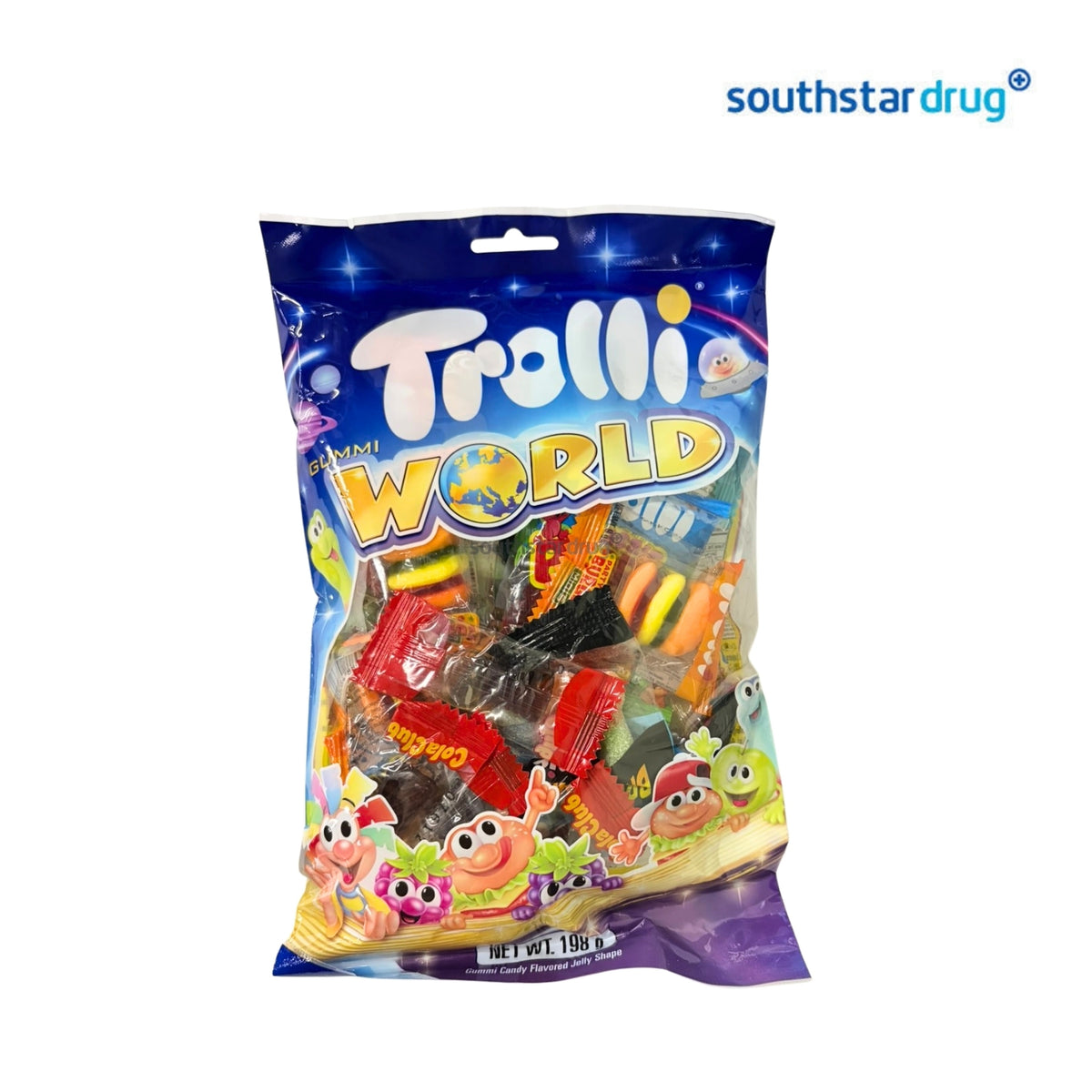 Trolli Gummy World 198g (1 Pack) – Assorted Gummy Candy