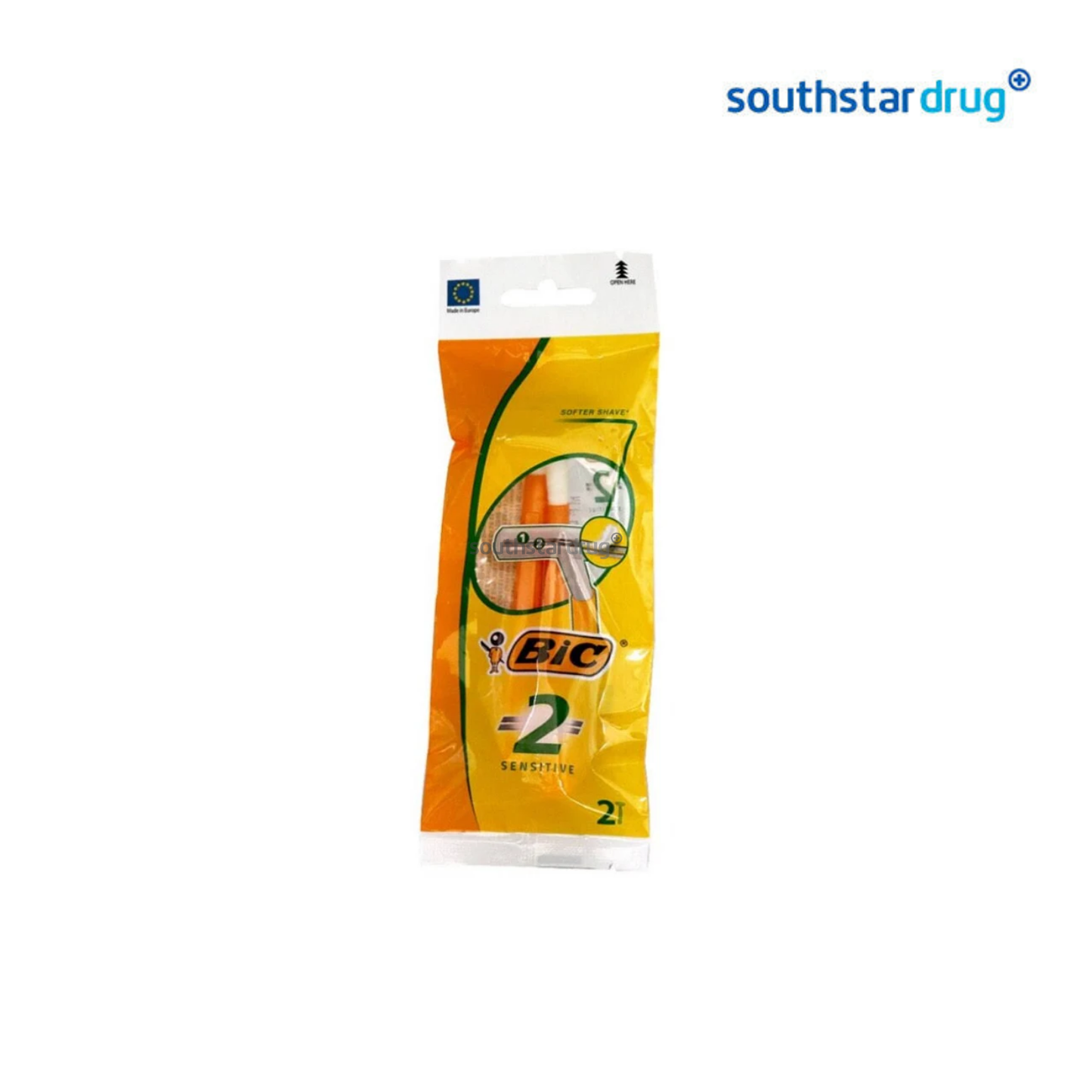 Bic Shaver 2 Sensitive Pouch 2s