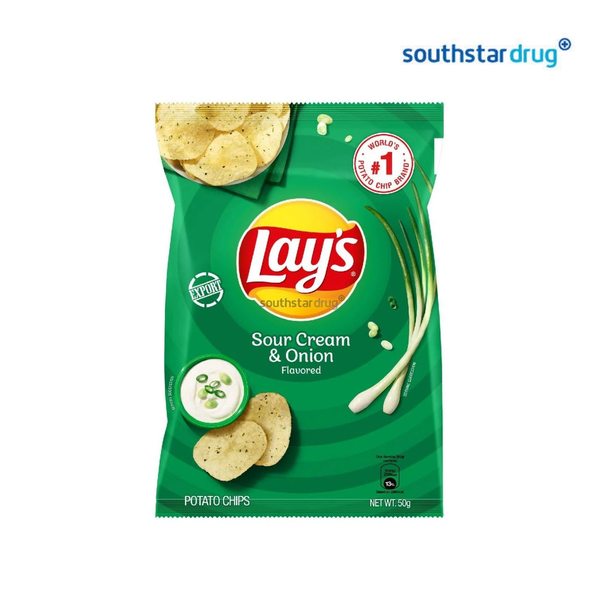 Lay’s Sour Cream & Onion Potato Chips 50g