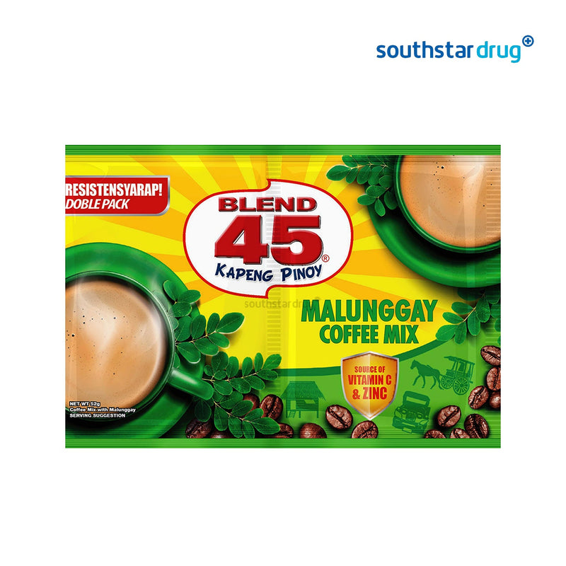 Blend 45 Malunggay Coffee Mix Twin Pack 52g - 10s