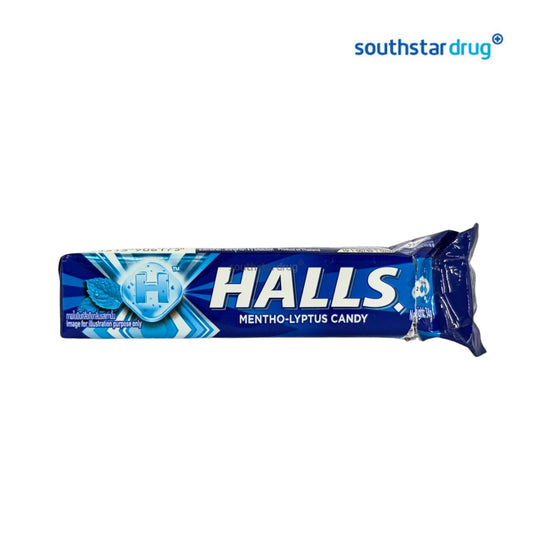 Halls Mentho-Lyptus Candy 34g (1 Pack) – Cooling and Refreshing Candy