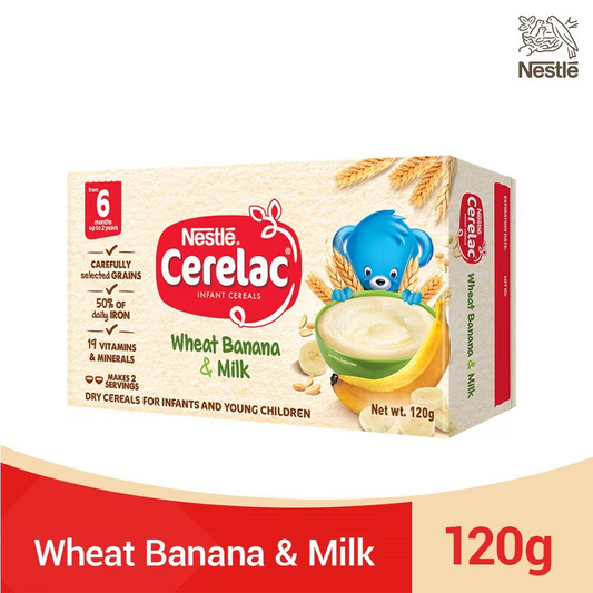 Cerelac Wheat Banana and Milk 120g