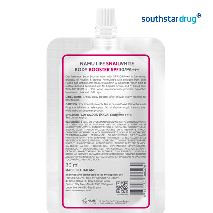 SnailWhite Lotion Body Booster SPF 30 30ml Sachet