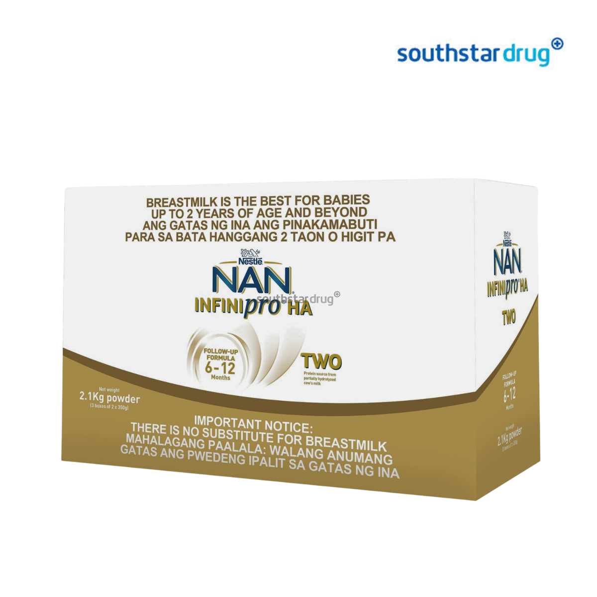 NAN Infinipro HA Infants Formula 2.1kg (1 Box) – Nutritional Support for Infants 6–12 Months