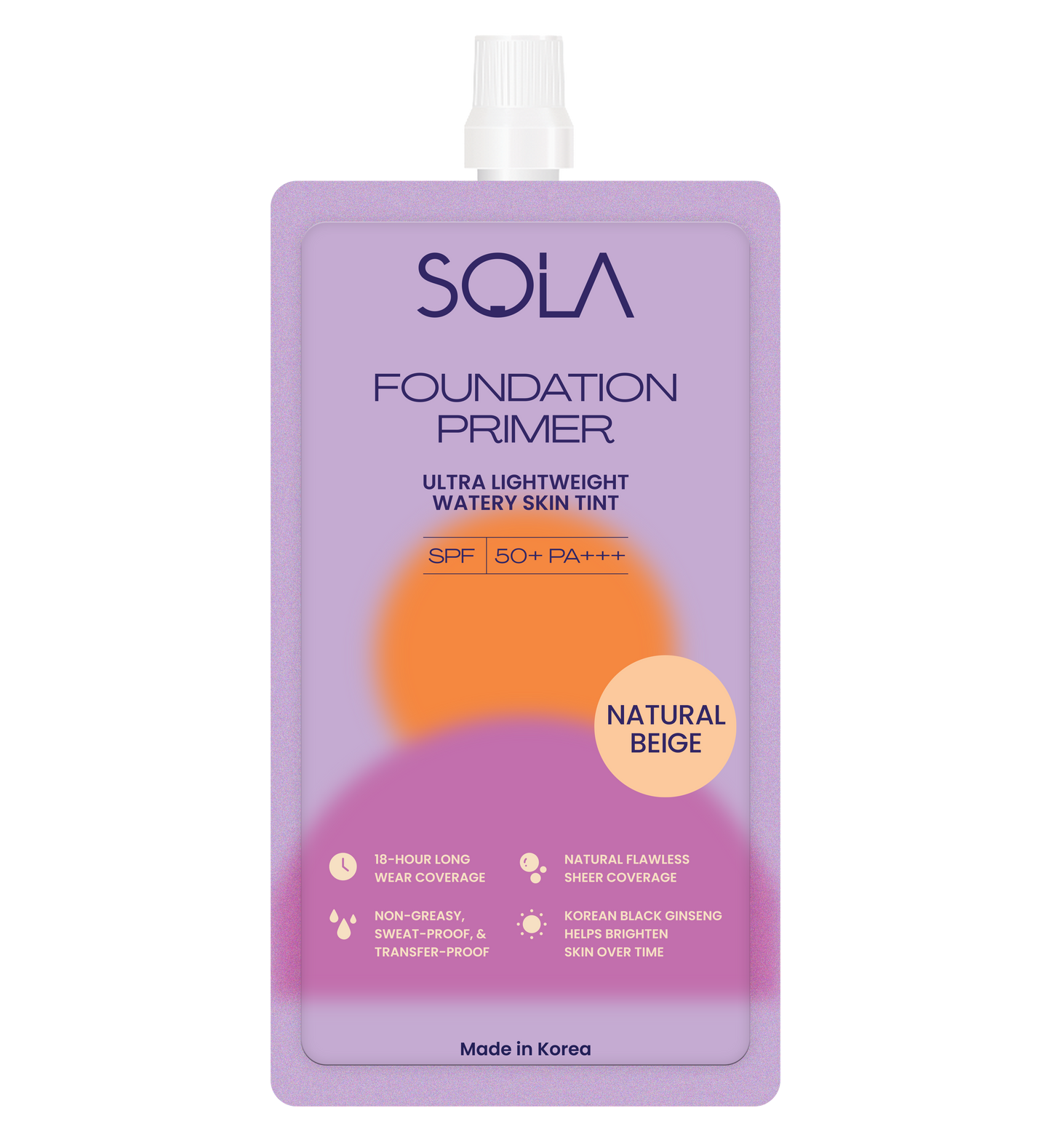 Sola Foundation Primer Natural Beige 7ml Sachet