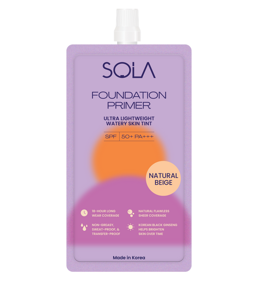 Sola Foundation Primer Natural Beige 7ml Sachet