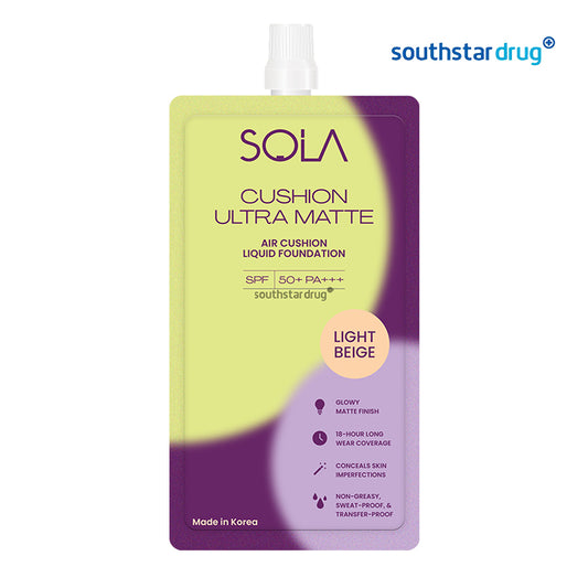 SOLA Liquid Cushion Foundation Light Beige 7ml Sachet