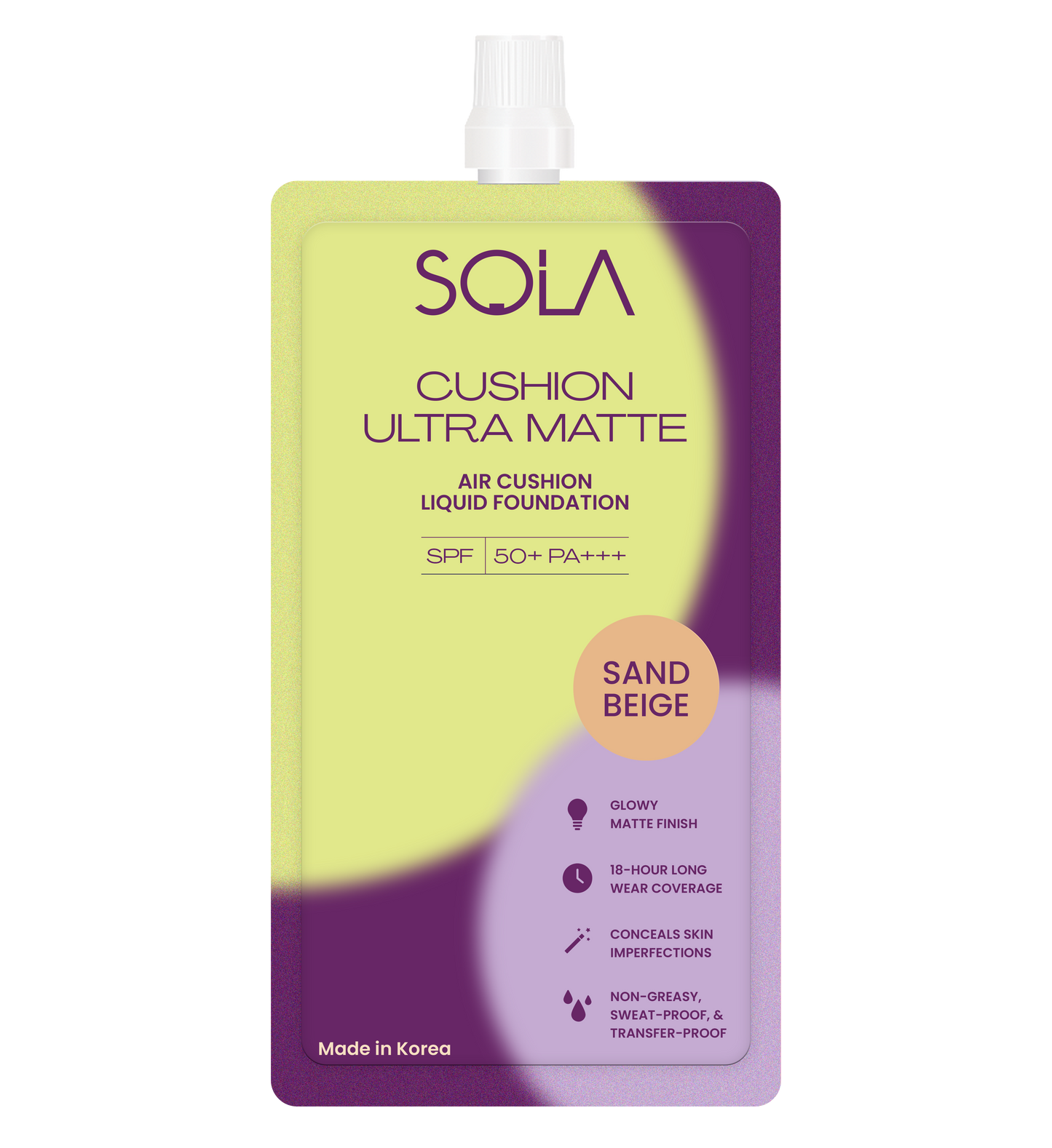 Sola Liquid Cushion Foundation Sand Beige 7ml Sachet