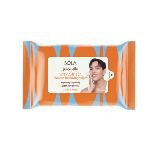 SOLA Juicy Jelly Vitamin C Makeup Removing Wipes 10s