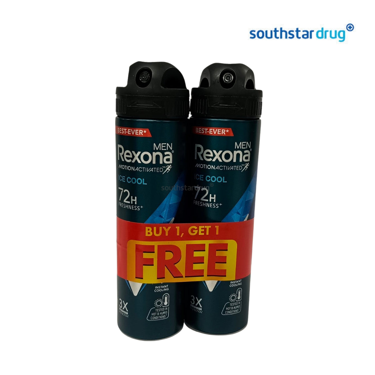 Rexona Men Ice Cool Deodorant Spray 135ml (2 Cans) – Freshness and Everyday Odor Protection