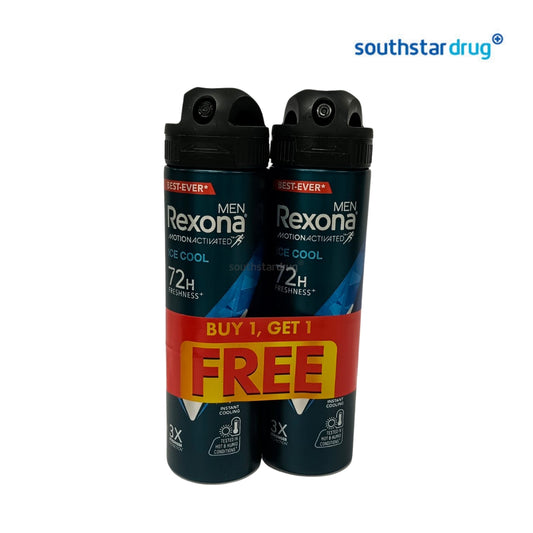 Rexona Men Ice Cool Deodorant Spray 135ml (2 Cans) – Freshness and Everyday Odor Protection