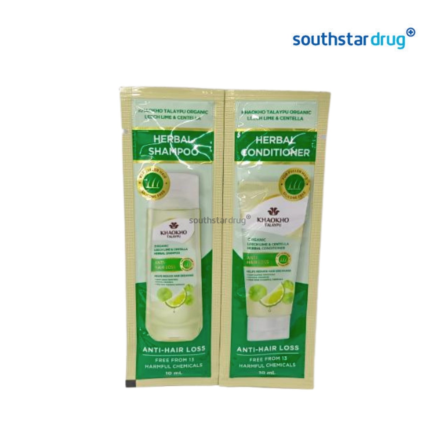 Khaokho Talaypu Anti-Hair Loss Shampoo and Conditioner 10ml (2 Sachets)