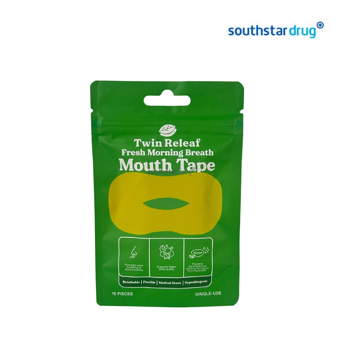 Twin Releaf Mouth Tape Yellow (15 Strips) – Daily Mouth Care
