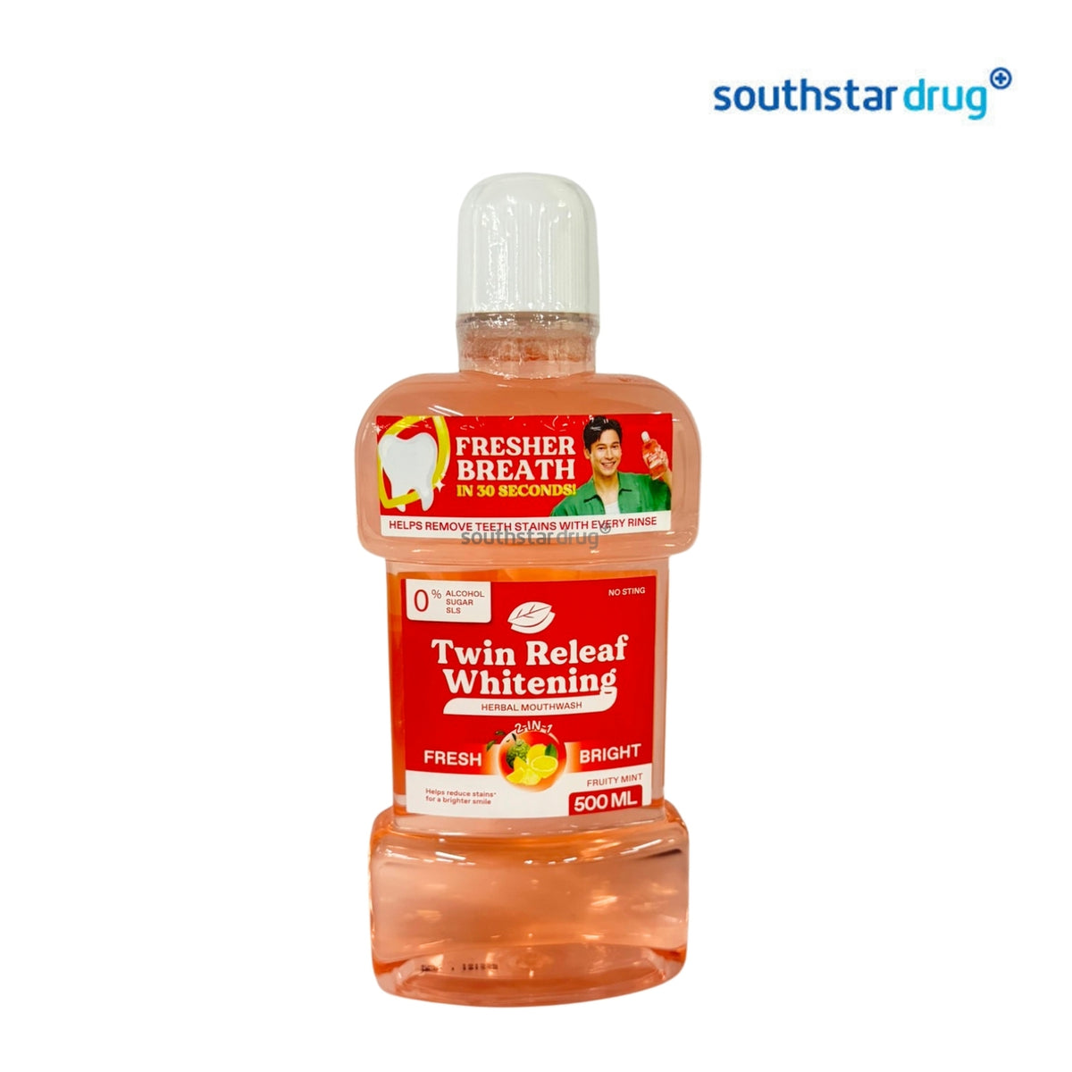 Twin Releaf Whitening Mouthwash 500ml Bottle