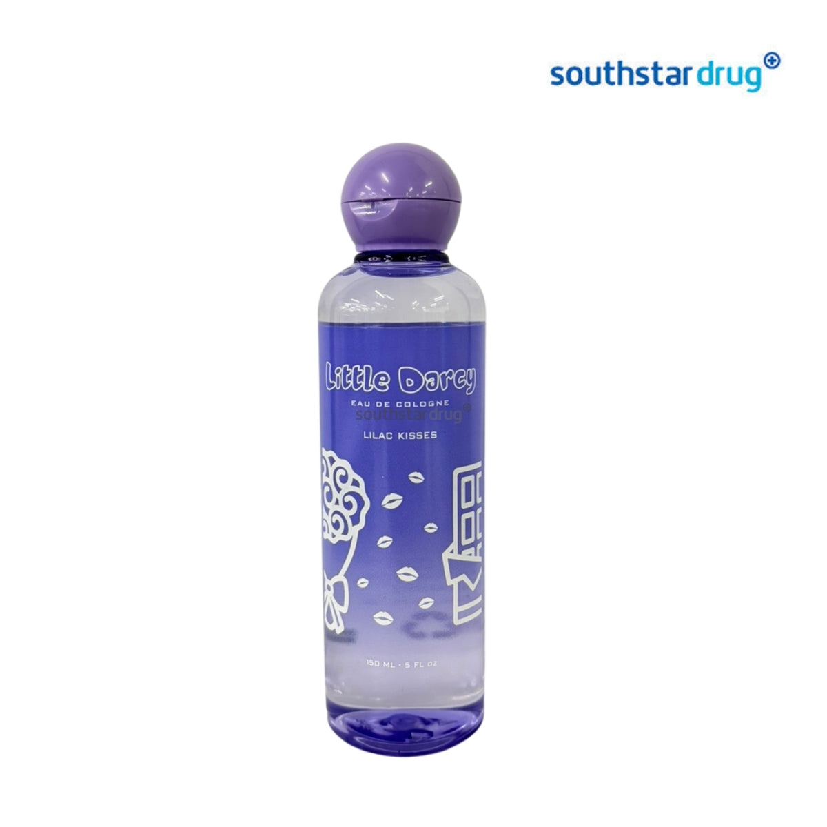 Little Darcy Cologne Lilac Kisses 150ml (1 Bottle) – Light and Pleasant Fragrance