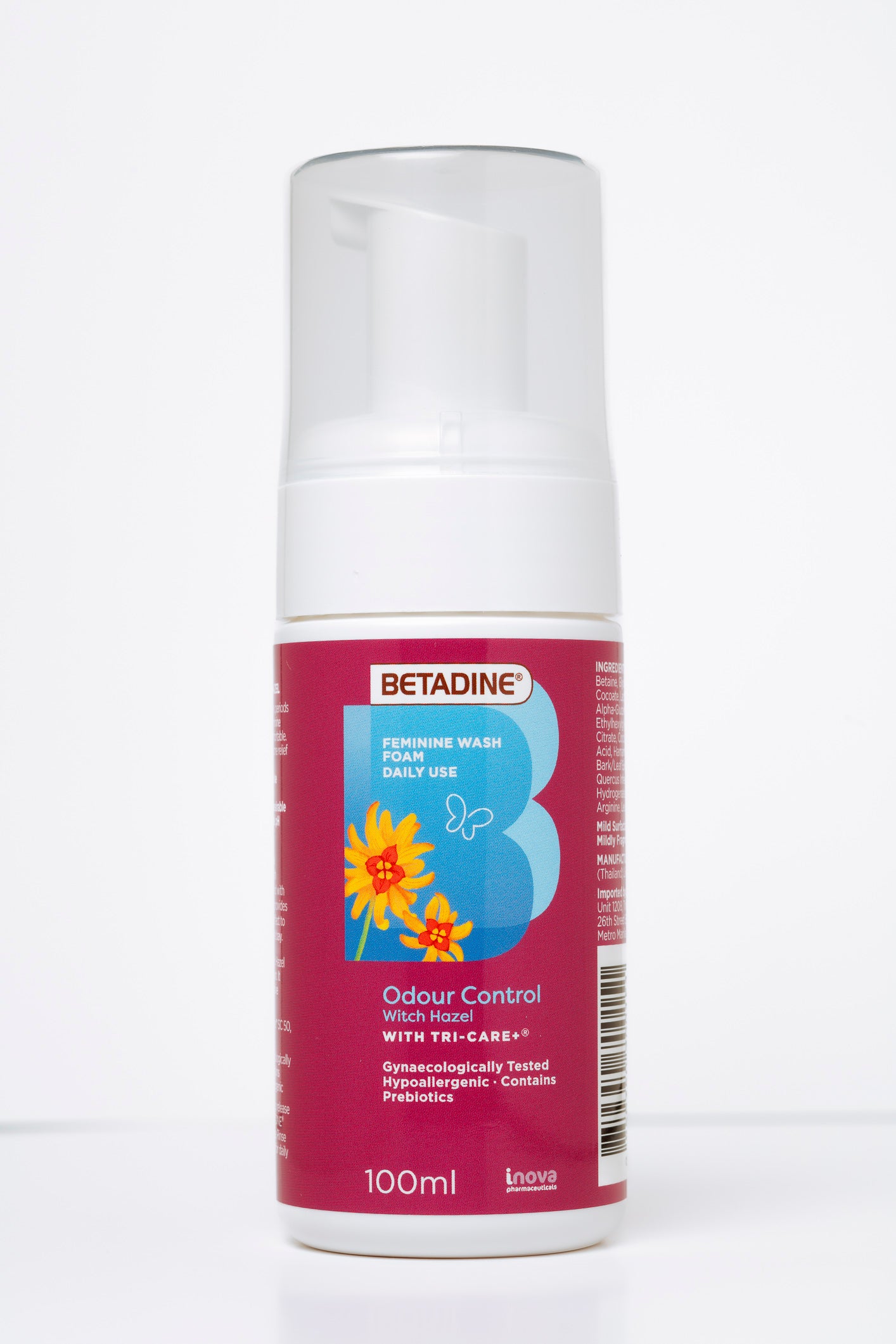 Betadine Feminine Wash Foam Witch Hazel 100ml Pump
