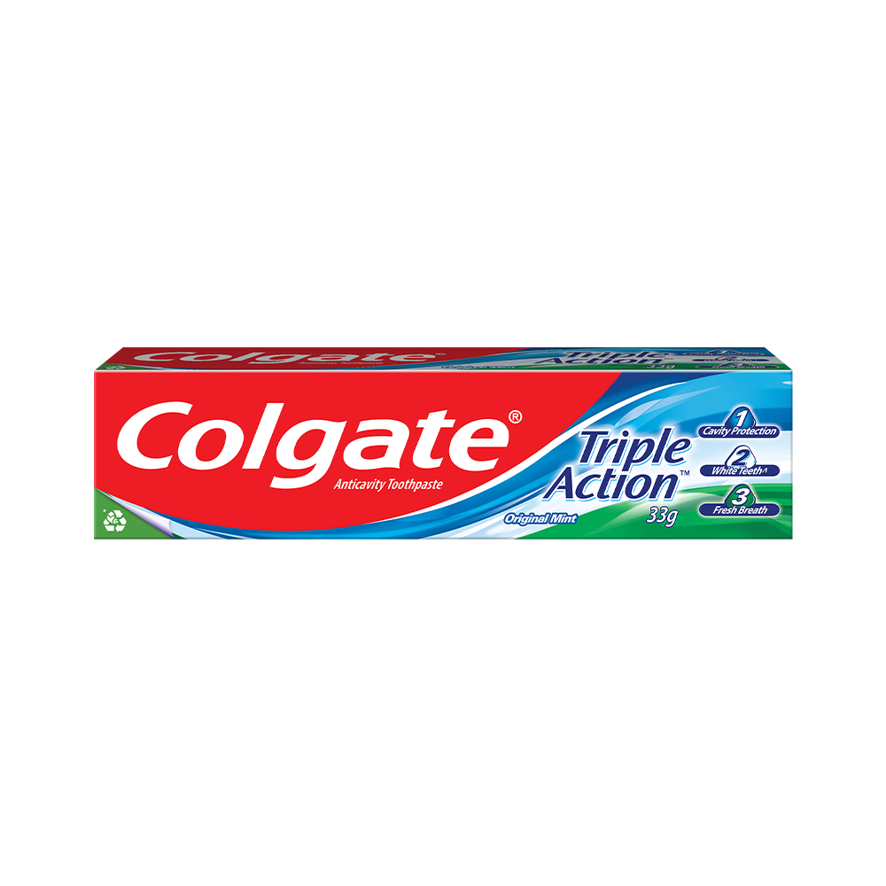 Colgate Triple Action Anti-Cavity Family Toothpaste 33g