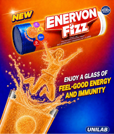 Enervon Fizz Vitamins + Zinc Effervescent Tablet Orange 8s