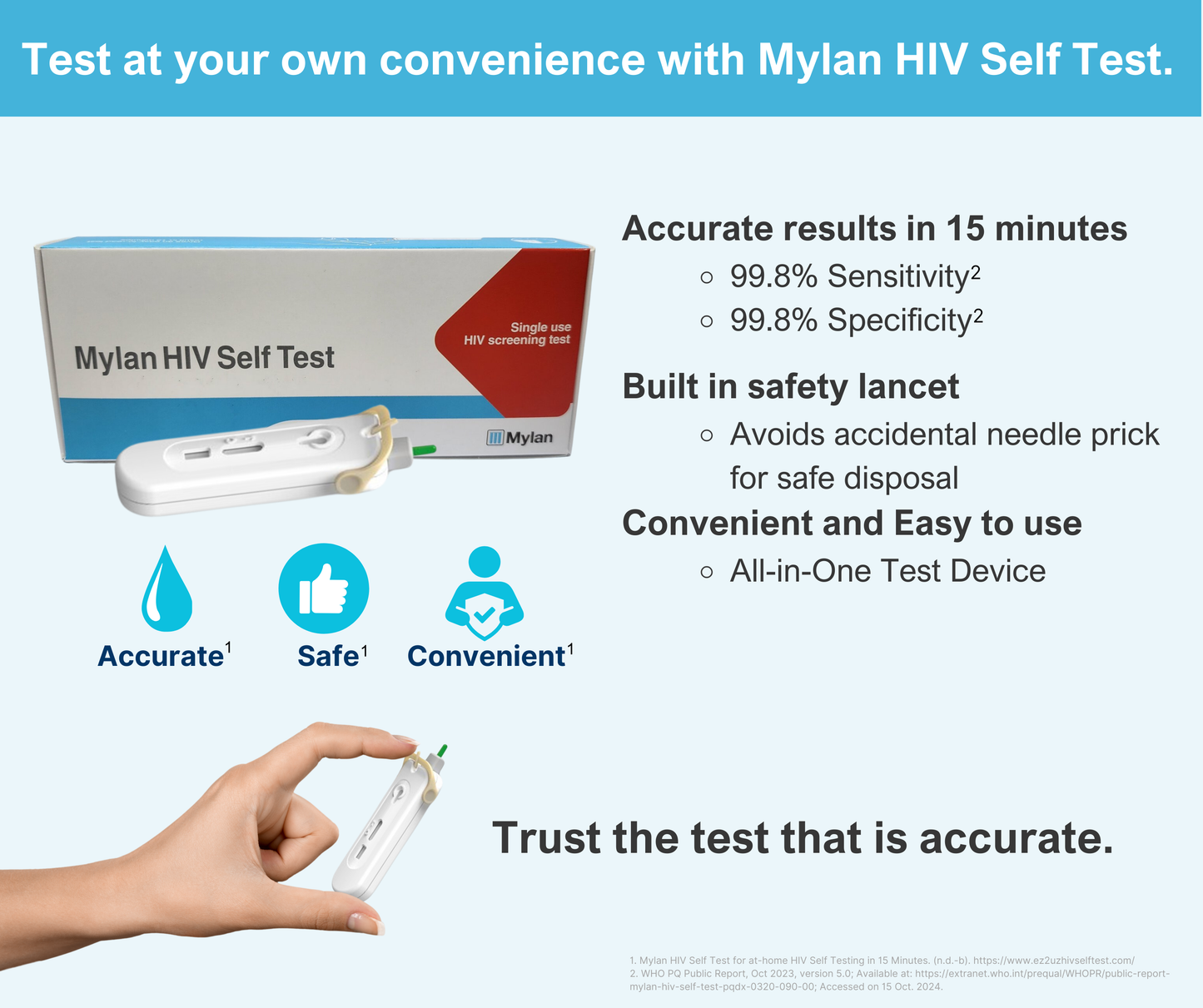 Mylan HIV Self-Testing Kit