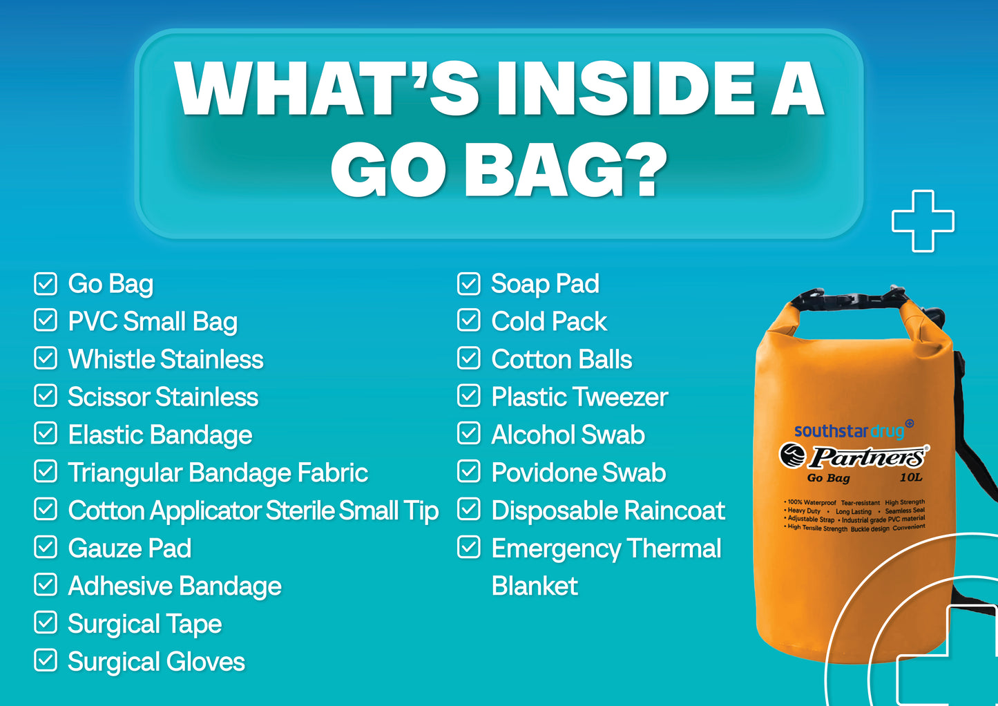 Southstar Drug Go Bag Emergency Kit