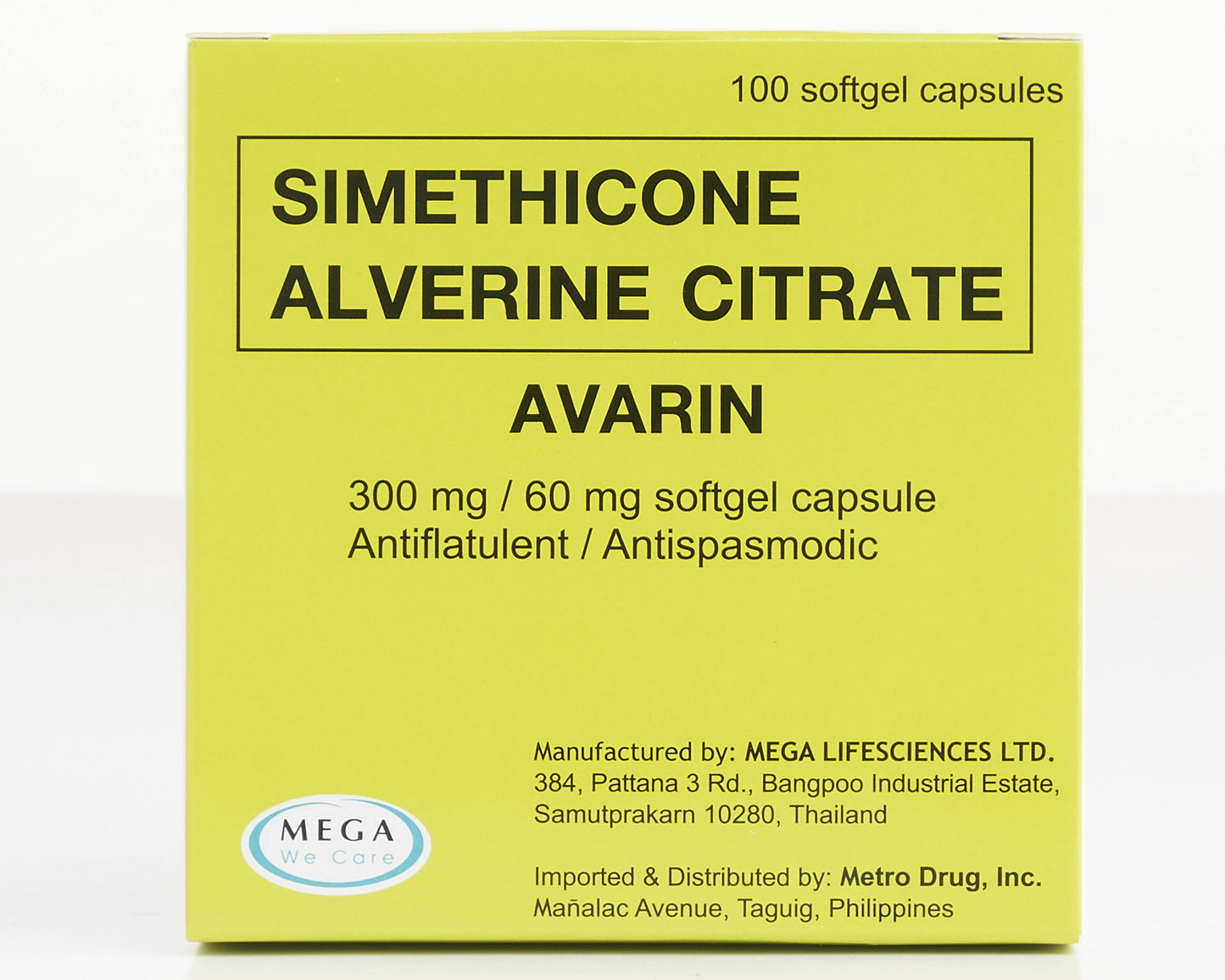 Rx: Avarin 300mg / 60mg Capsule - Southstar Drug