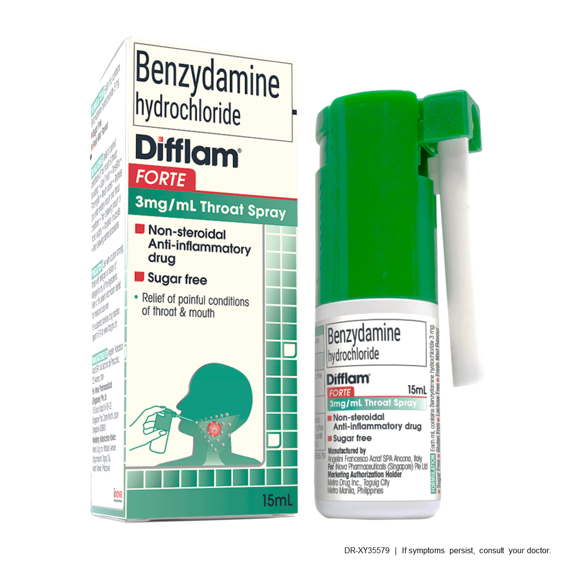 Difflam Forte 3mg/ml 15ml Throat Spray - Southstar Drug