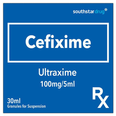 Rx: Ultraxime 100mg / 5ml 30ml Oral Suspension - Southstar Drug