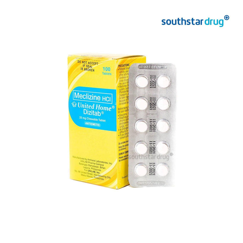 Dizitab 25mg Tablet - 20s - Southstar Drug