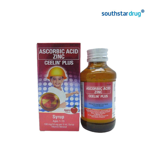 Ceelin Plus Syrup 100mg/5mL 60mL bottle vitamin C supplement