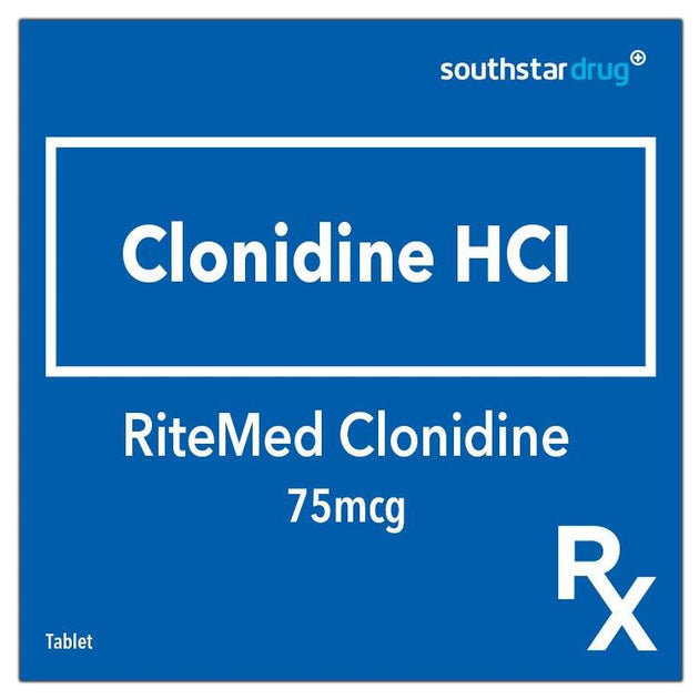 Buy Rx RiteMed Clonidine 75 mcg Tablet Online Southstar Drug