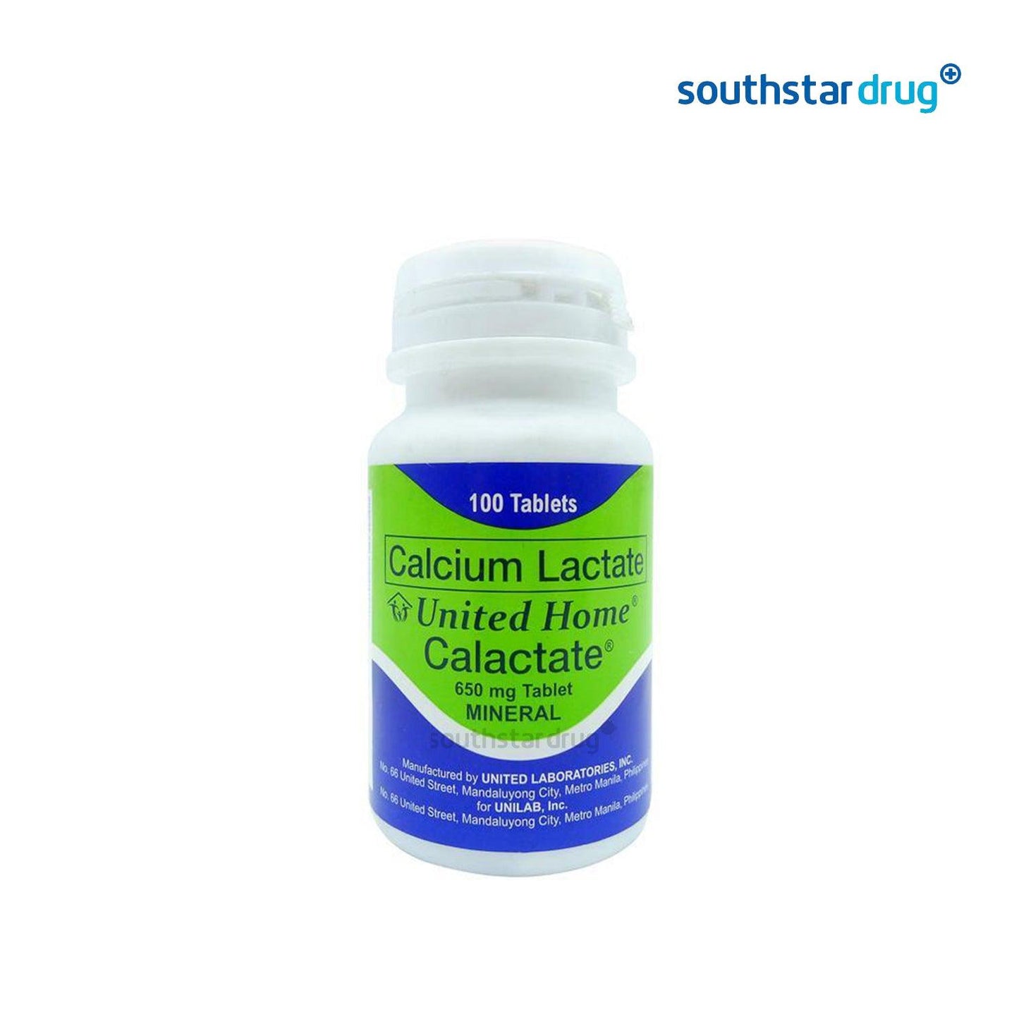 UHP Calactate Tablet 650mg single-tablet pack calcium supplement