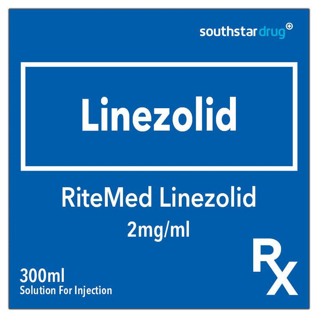 Buy Rx RiteMed Linezolid 2mg/ml Solution For Injection 300ml Online