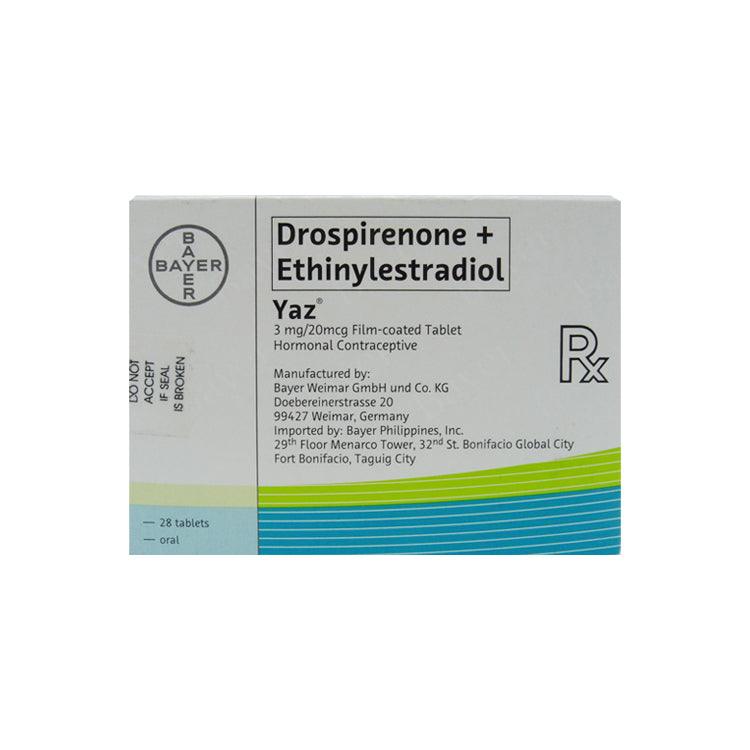 Rx: Yaz 3mg / 0.02mg Tablet - Southstar Drug