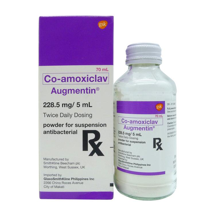 Rx: Augmentin 228.5mg / 5ml 70ml Suspension - Southstar Drug