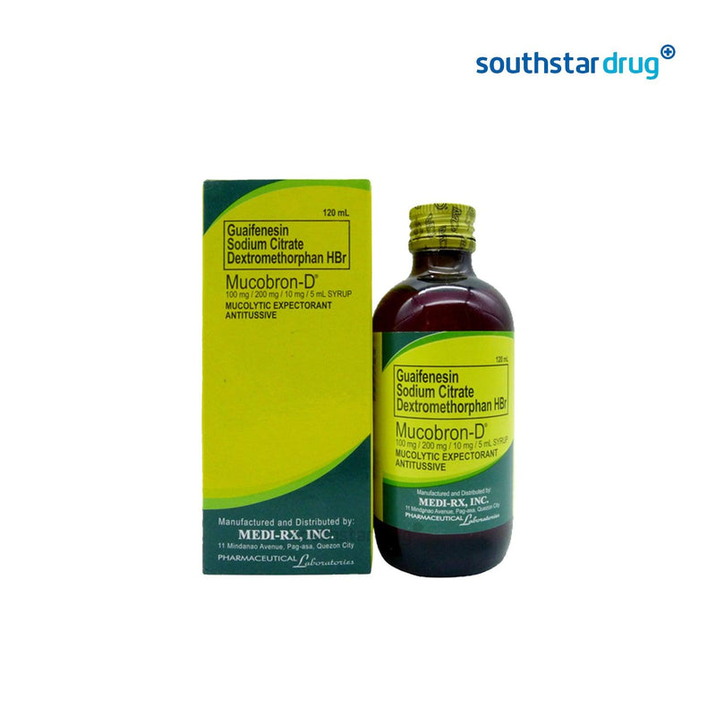 Mucobron - D 120ml Syrup - Southstar Drug