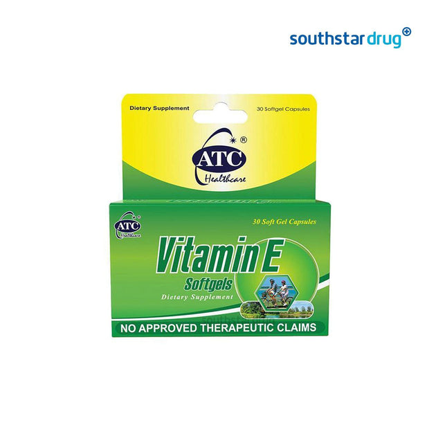 Buy ATC Vitamin E 500 mg Softgel 30s Online Southstar Drug