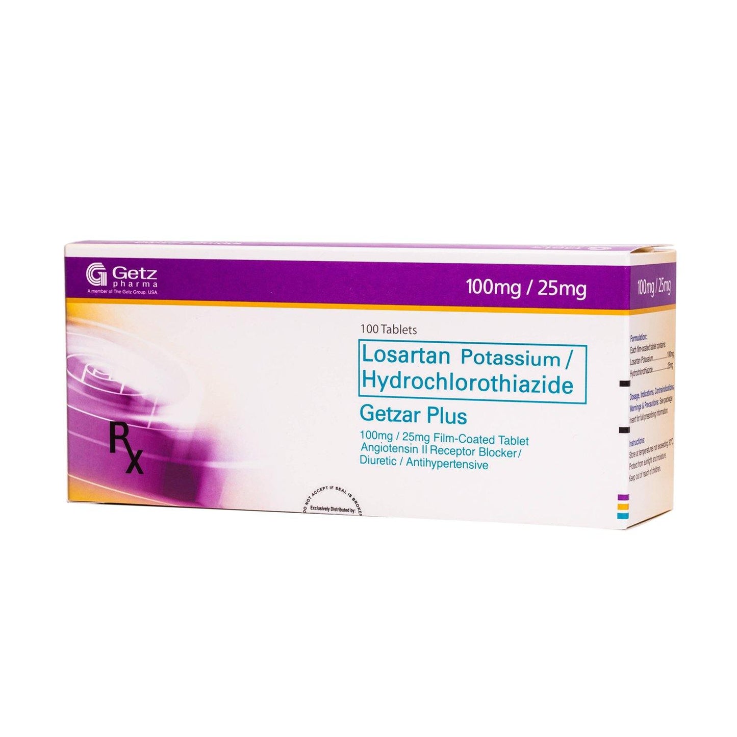 Rx: Getzar Plus 100mg / 25mg Tablet - Southstar Drug