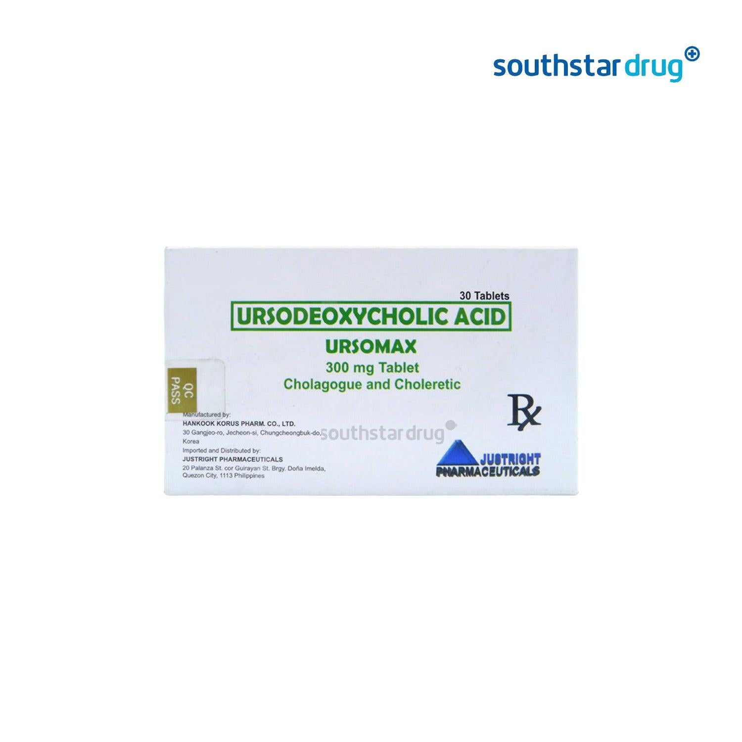 Rx: Ursomax 300mg Tablet - Southstar Drug