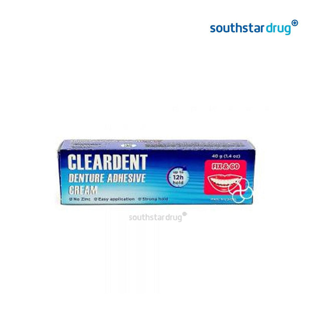 Buy Cleardent Denture Adhesive Cream 40g Online Southstar Drug