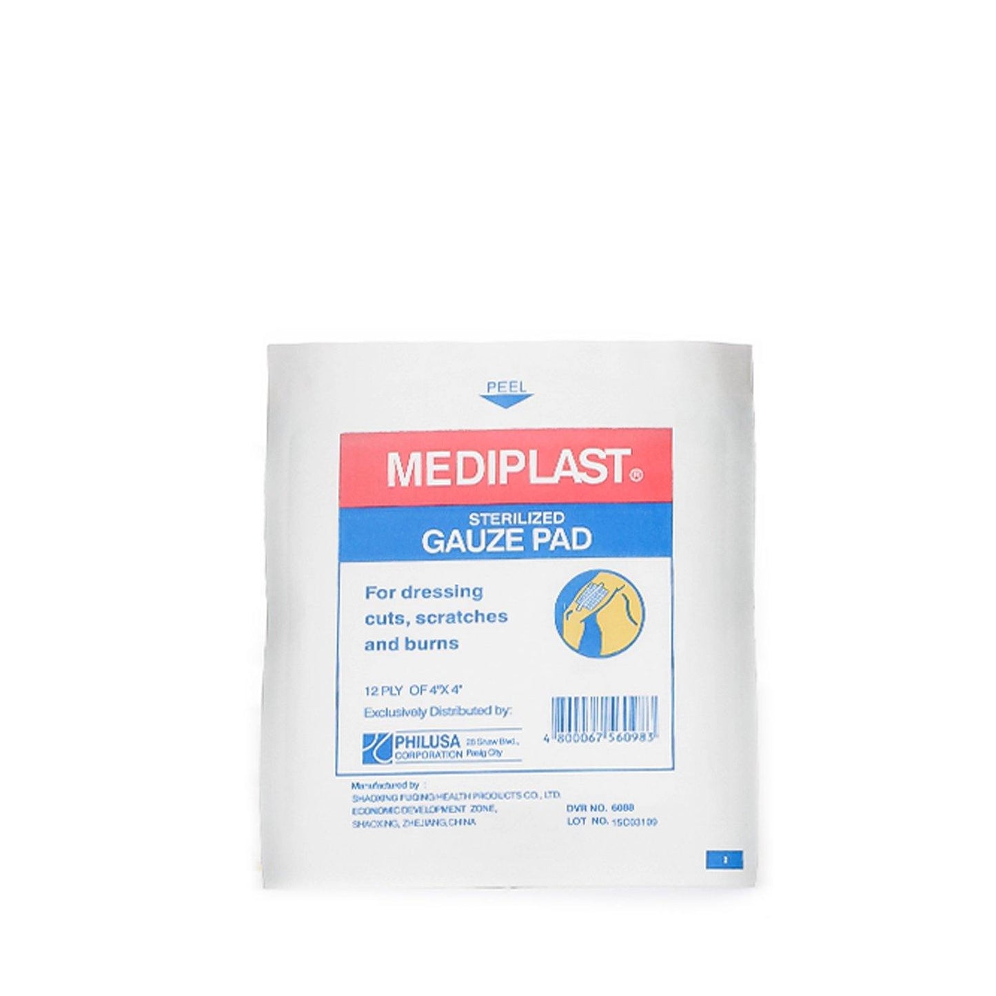 Mediplast Sterilized Gauze Pad 4in x 4in - 5s - Southstar Drug