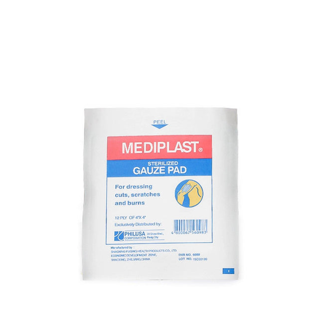 Buy Mediplast Sterilized Gauze Pad 4in x 4in Online Southstar Drug
