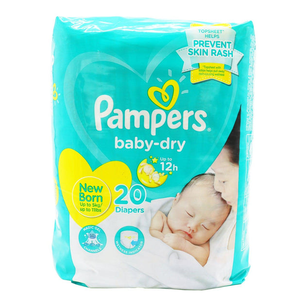 PAMPERS, Baby Dry Taped Economy Diaper New Born 20s