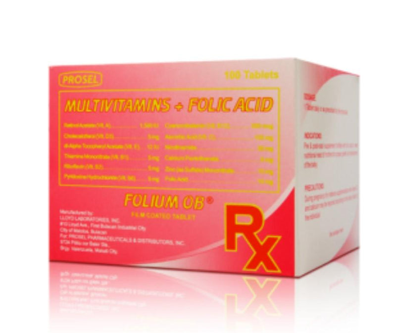 Folium OB Tablet - 20s - Southstar Drug