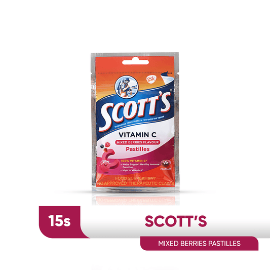 Scott's Pastilles Kids Vitamin C Mixed Berries Pastilles - 15s - Southstar Drug