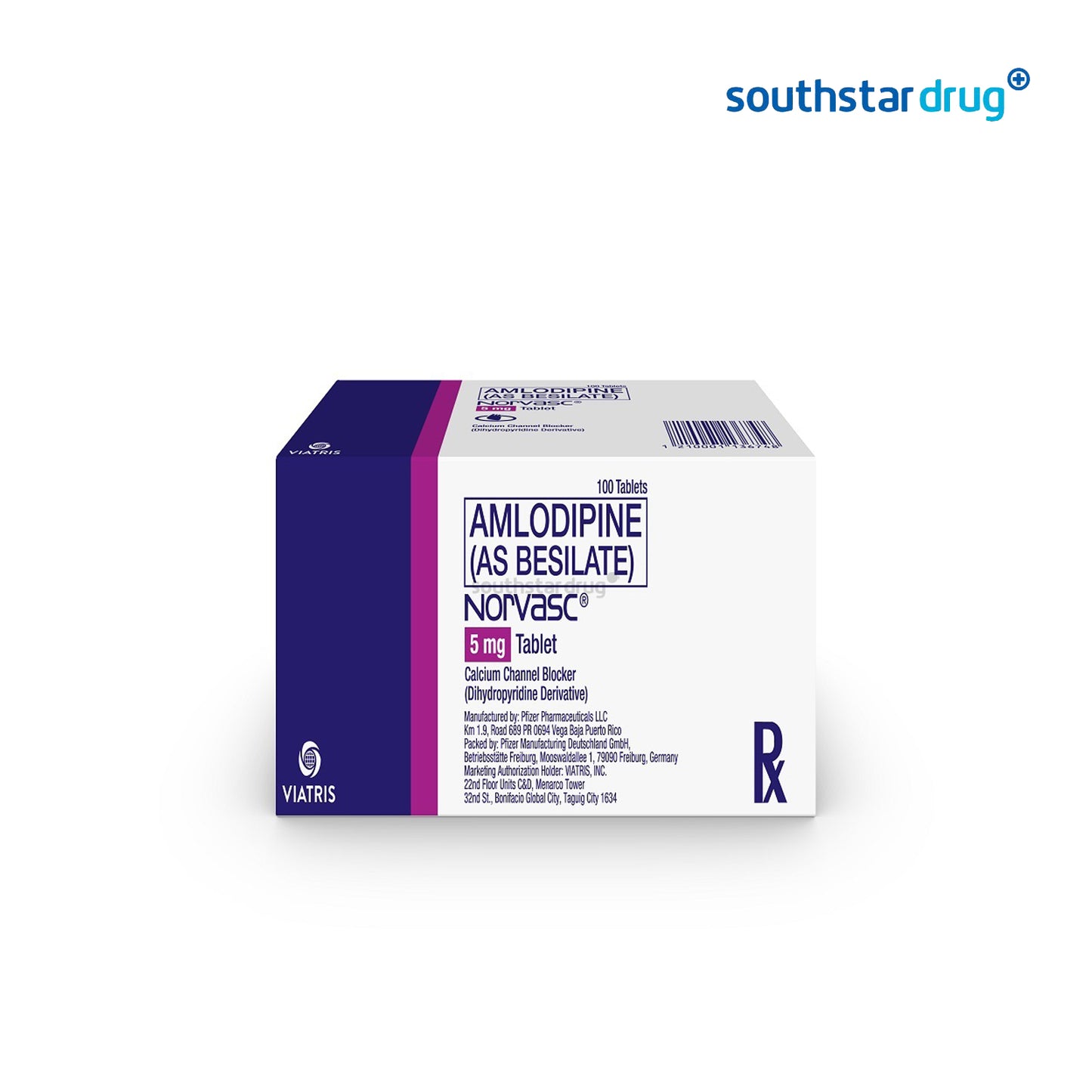 Rx: Norvasc 5mg Tablet