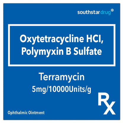 Rx: Terramycin 5mg/10000Units/g 3.5g Ophthalmic Ointment - Southstar Drug