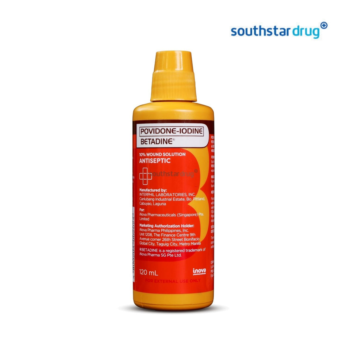 Betadine 10% Wound Solution 120ml