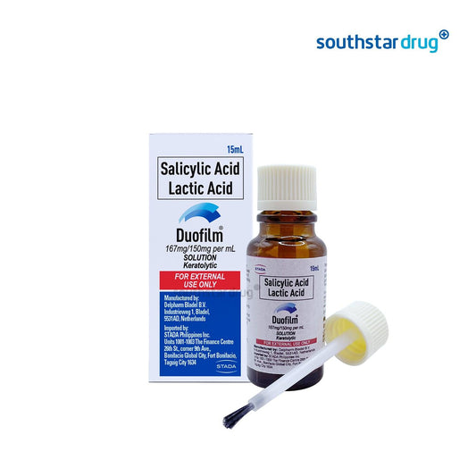 Duofilm 167mg/150mg Solution 15ml - Southstar Drug