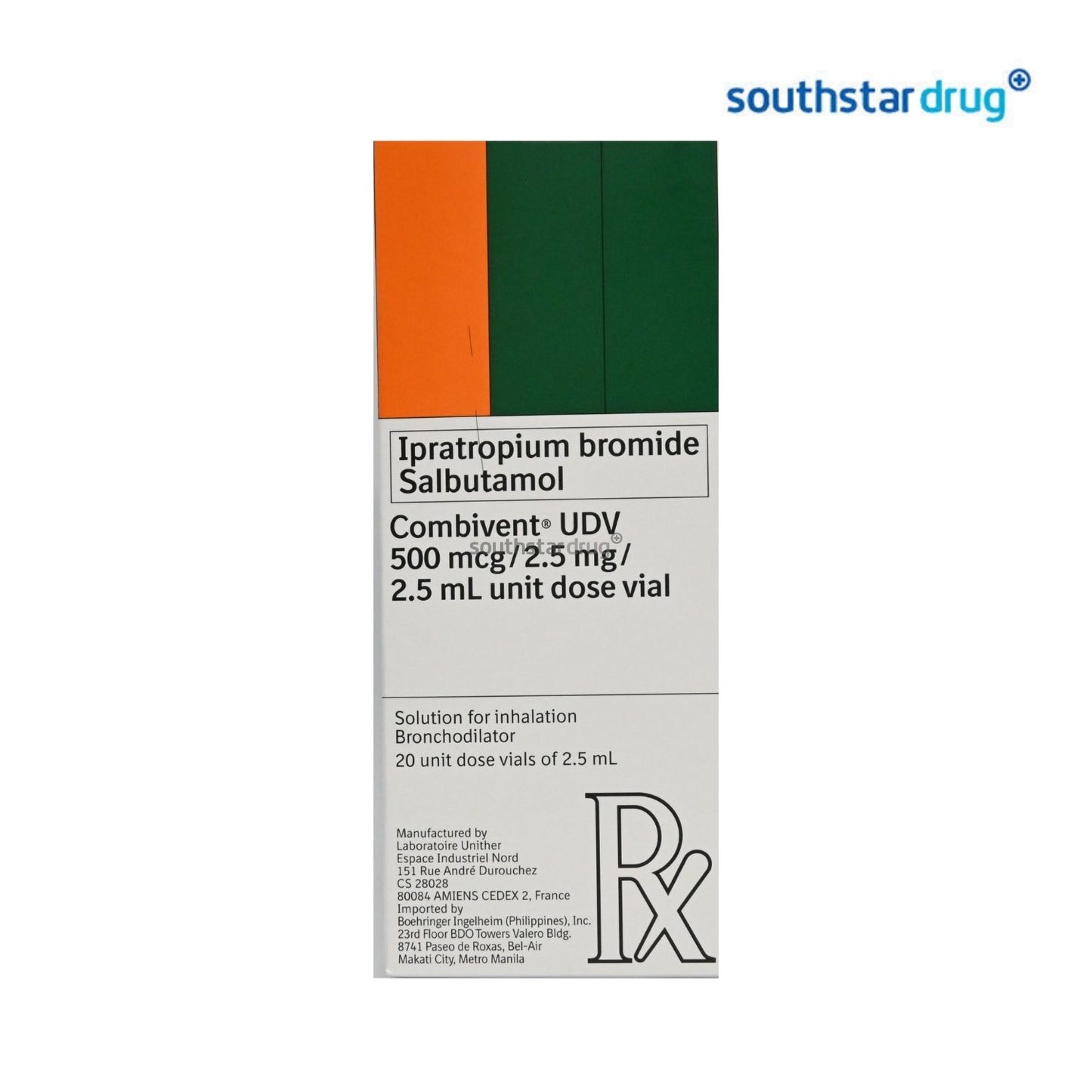 Rx: Combivent 2ml Nebule